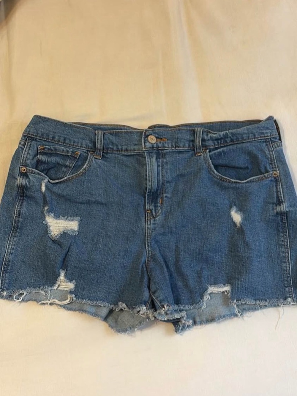 Old Navy Distressed Denim Jean Shorts - Blue